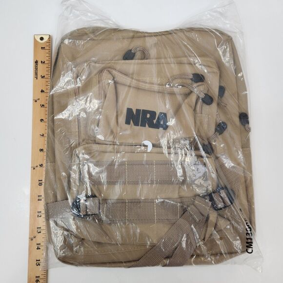 NEW NRA Multipocket Adjustable Strap Backpack Bookbag - Picture 2 of 5